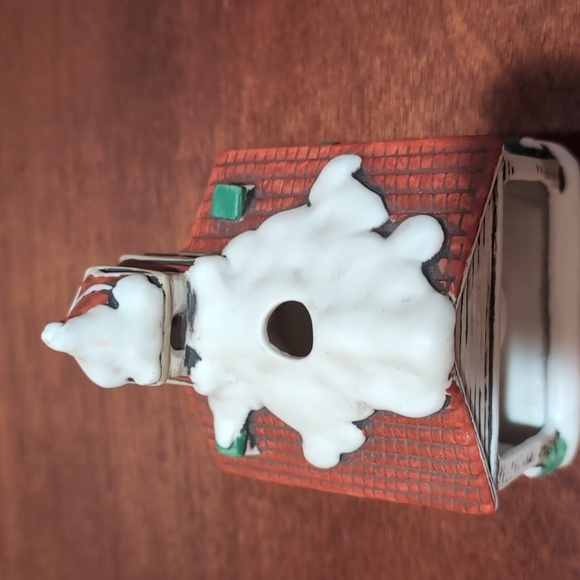 Lefton Handpainted Colonial Village Church Tea Light Holder 05817 Christmas 1986 - Picture 5 of 8